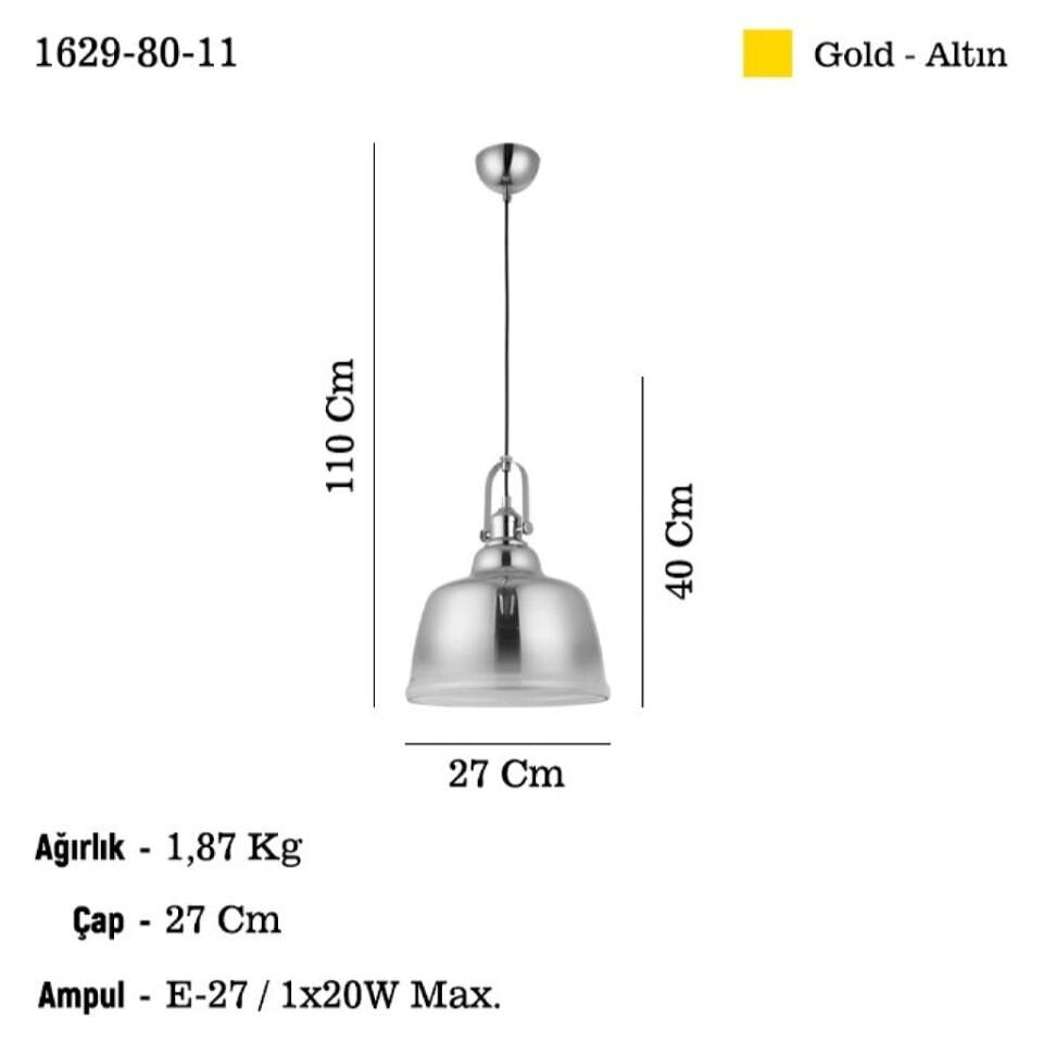 MAGO BYK TEKLI ALTIN SARKIT AVIZE 1XE27