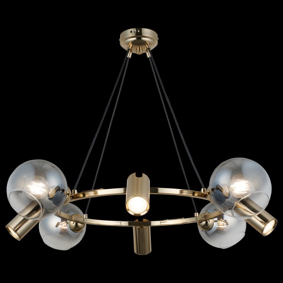 ZERDE 4+4 ALTIN AVİZE 4XGU10+4XE27
