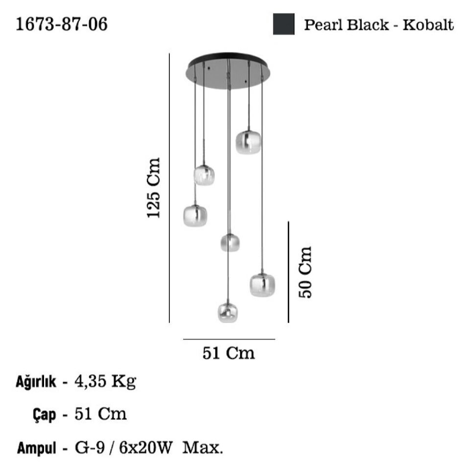 ALEA 6+3+1 KOBAT SARKIT AVİZE 10XG9