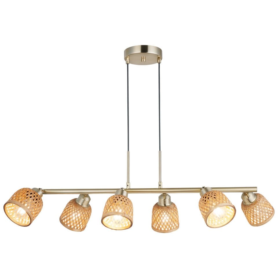 POMOR 6 LI ANTIK LAK SIRALI AVİZE 6XE27