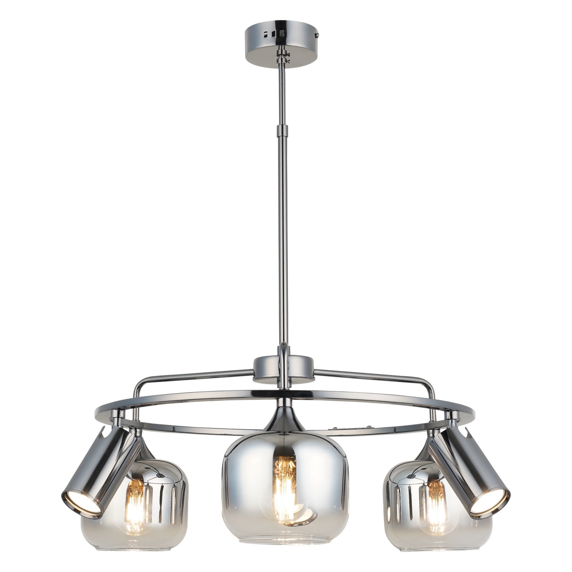 RAZNO 3+3 LI KOBALT AVİZE 3XGU10-3XE27
