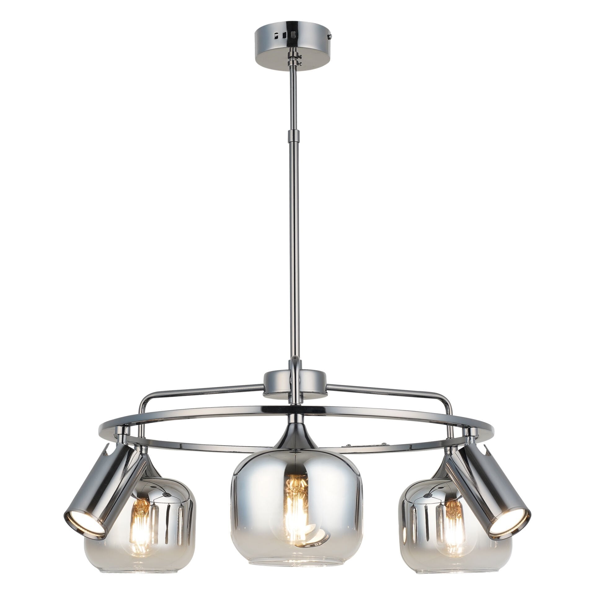 RAZNO 3+3 LI KOBALT AVİZE 3XGU10-3XE27