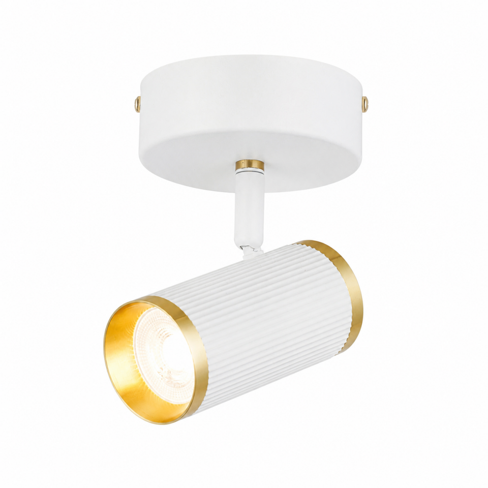 LUME TEKLİ BEYAZ-ANTIK LAK PLAFONYER 1XGU10
