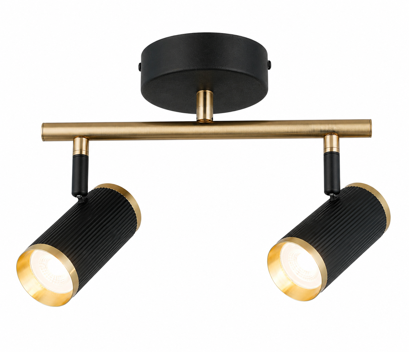 LUME 2 LI SİYAH-ANTIK LAK PLAFONYER 2XGU10