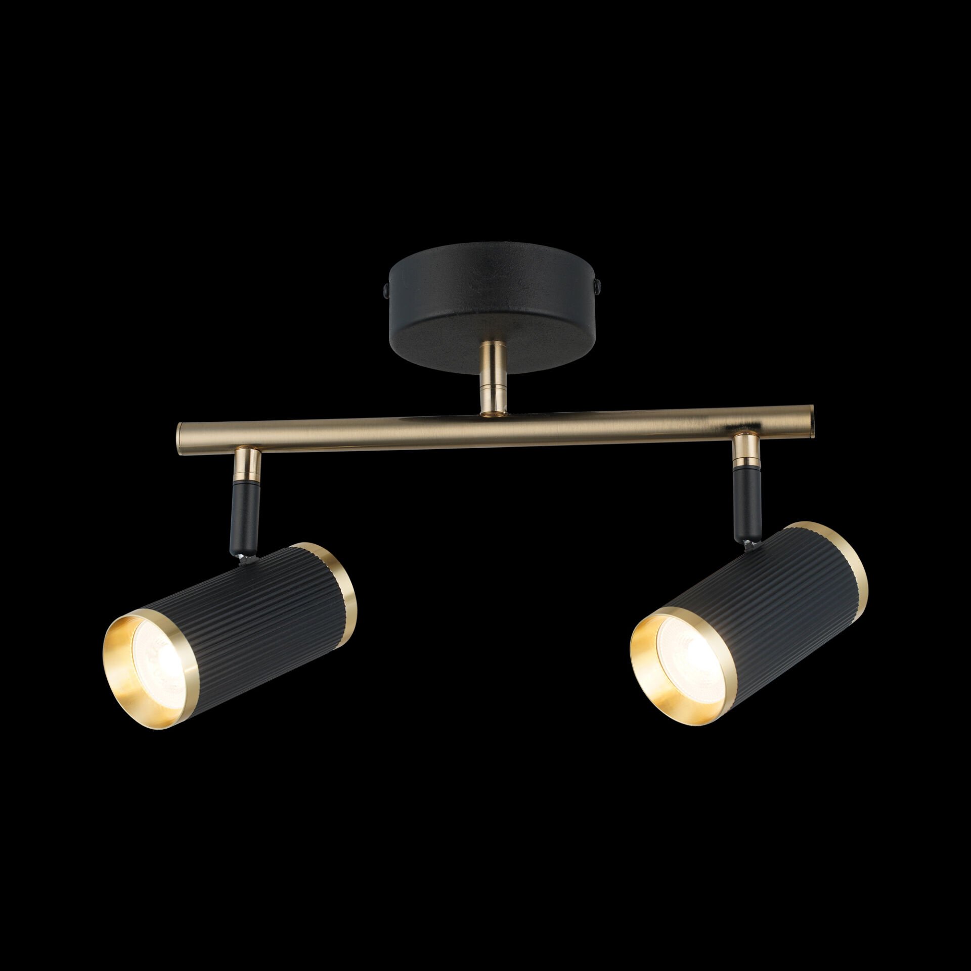 LUME 2 LI SİYAH-ANTIK LAK PLAFONYER 2XGU10