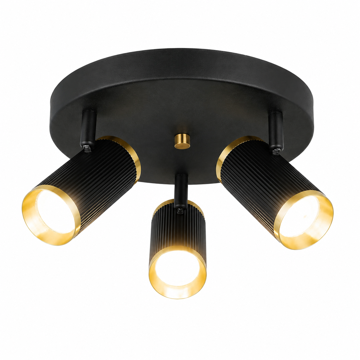 LUME 3 LU SİYAH-ANTIK LAK PLAFONYER 3XGU10