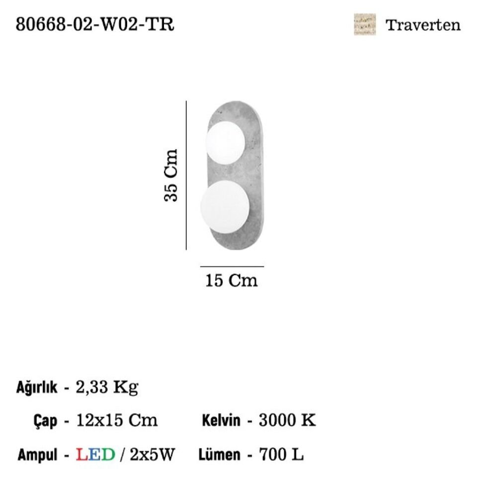 MIOTTO LEDLI IKILI APLIK 3000K 10W