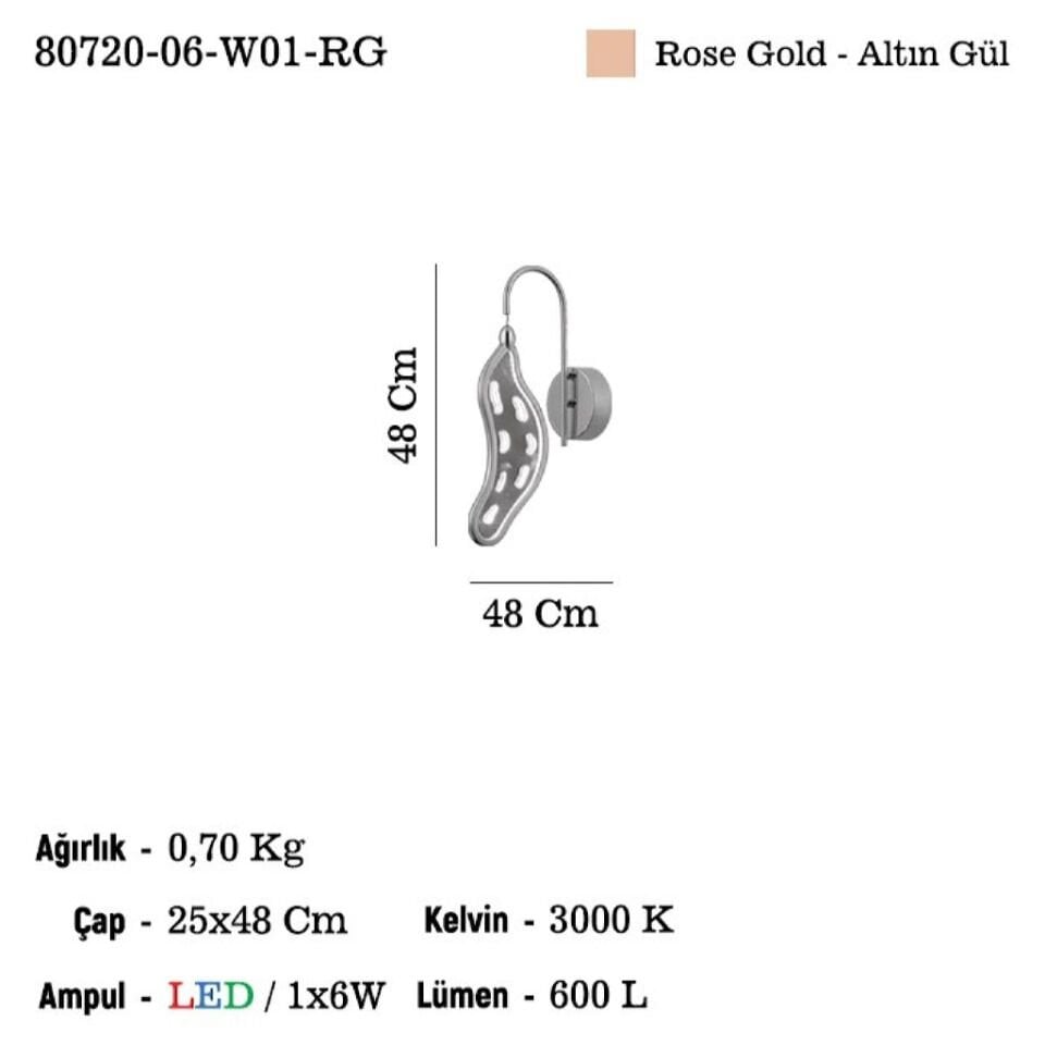 LACAPO TEKLI LEDLI APLIK 3000K 10W