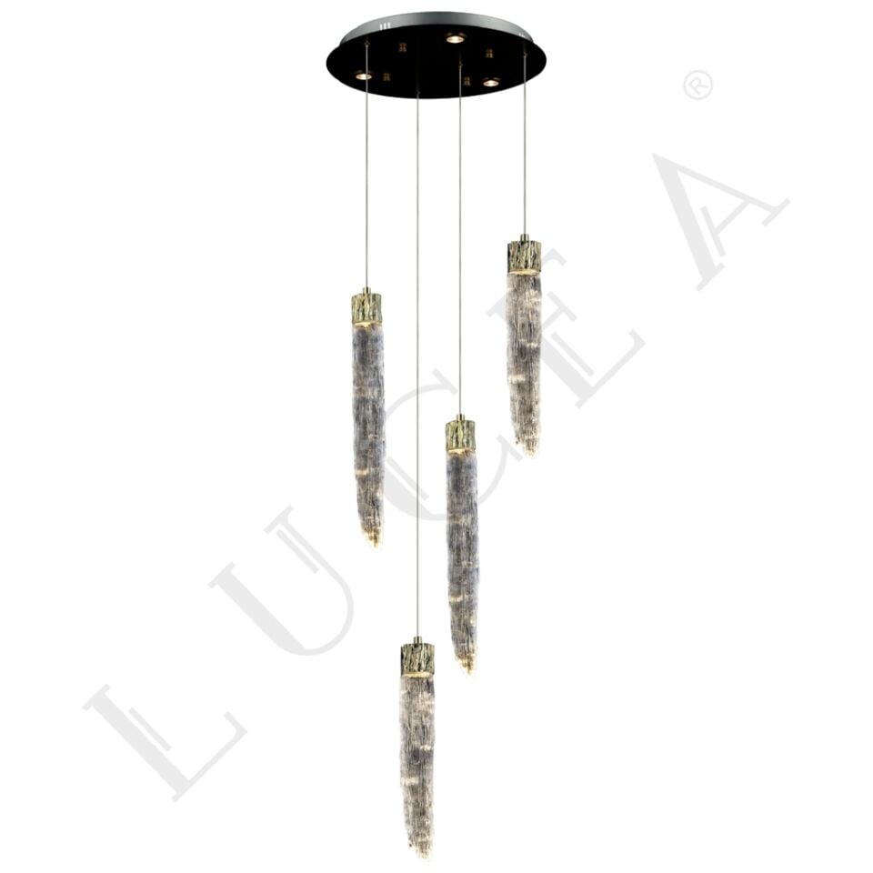 SALENTO 4 LU ALTIN LEDLI AVIZE 7WX4+3WX3 3000K