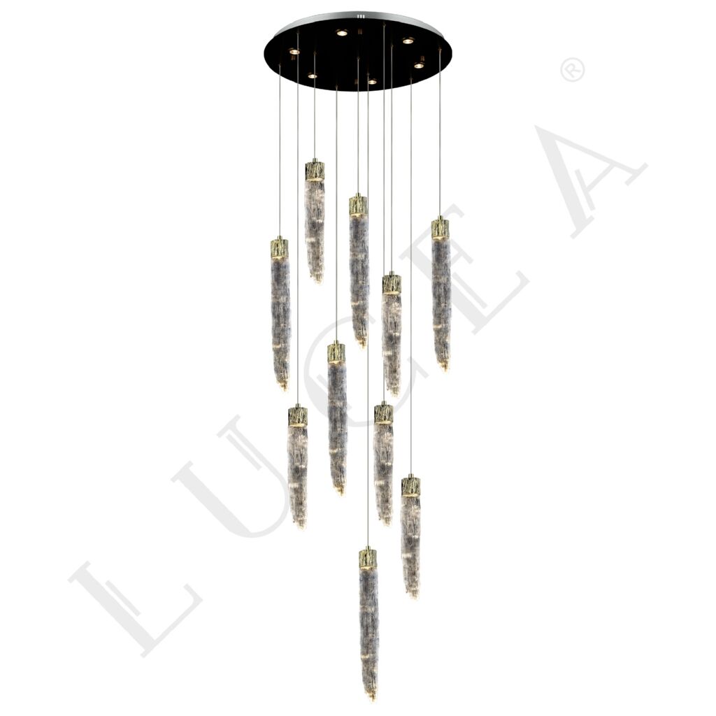 SALENTO 10 LU ALTIN LEDLI AVIZE 7WX10+3WX6 3000K
