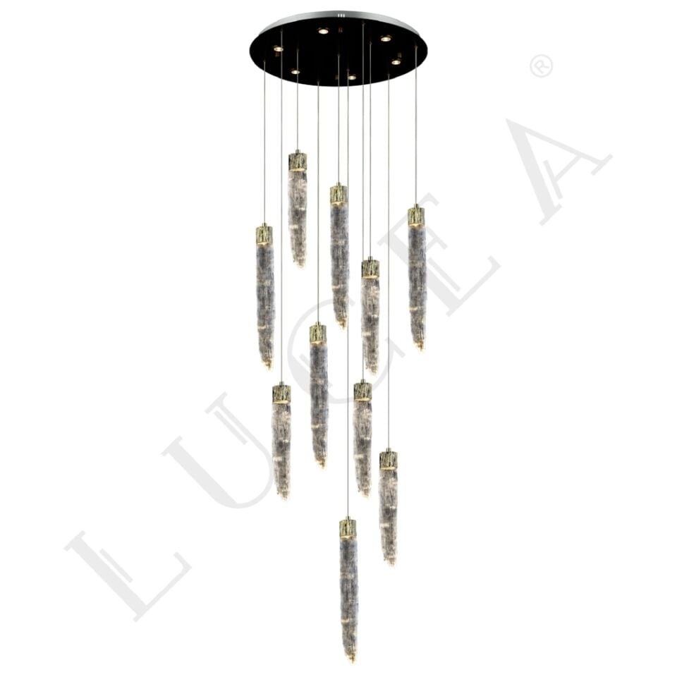 SALENTO 10 LU ALTIN LEDLI AVIZE 7WX10+3WX6 3000K